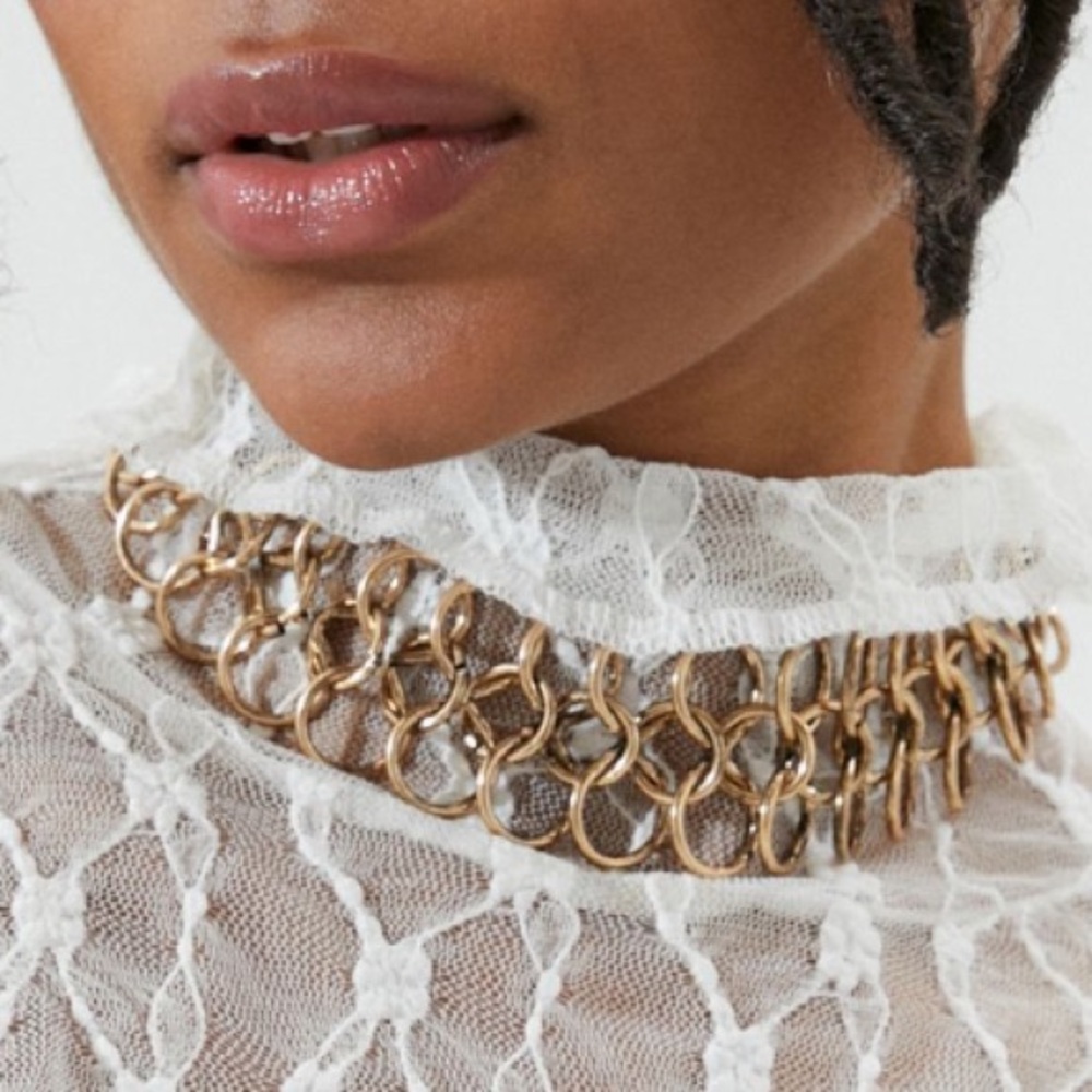 Jayde Chain Choker Gold Tone NWOT
